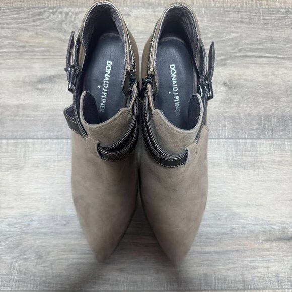 Donald J Pliner Tamy Tan Suede/Leather Ankle Boots Women's Size 9 - Picture 2 of 6